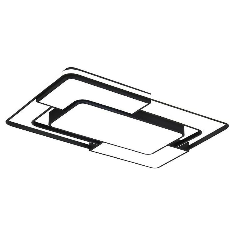 TRECH823263 Square LED Geometric Overlay Flush Mount Ceiling Light for Bedroom - Image 10